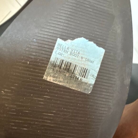 Bella Vita Bronx western buckle leather ankle boots 12 - Picture 9 of 12